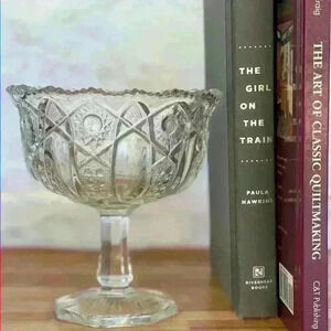Vintage L.E. Smith Glass Candy Dish
